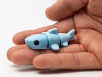 Mini Shark Flexi Toy – Pack of 5 Cute Articulated Sea Buddies