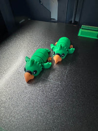 Parrot Buddy Keychain & Magnet – Cute Flexible Animal Charm