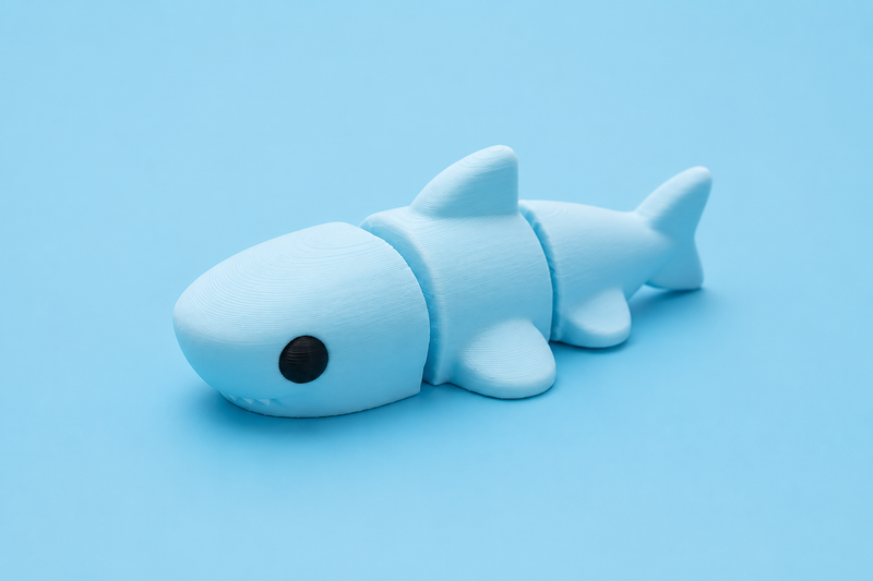 Mini Shark Flexi Toy – Pack of 5 Cute Articulated Sea Buddies