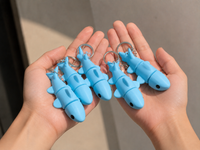 Mini Shark Flexi Toy – Pack of 5 Cute Articulated Sea Buddies
