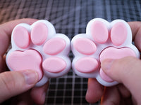 Cute Cat Paw Clicker Keychain | Pocket Fidget Toy & Stress Reliever